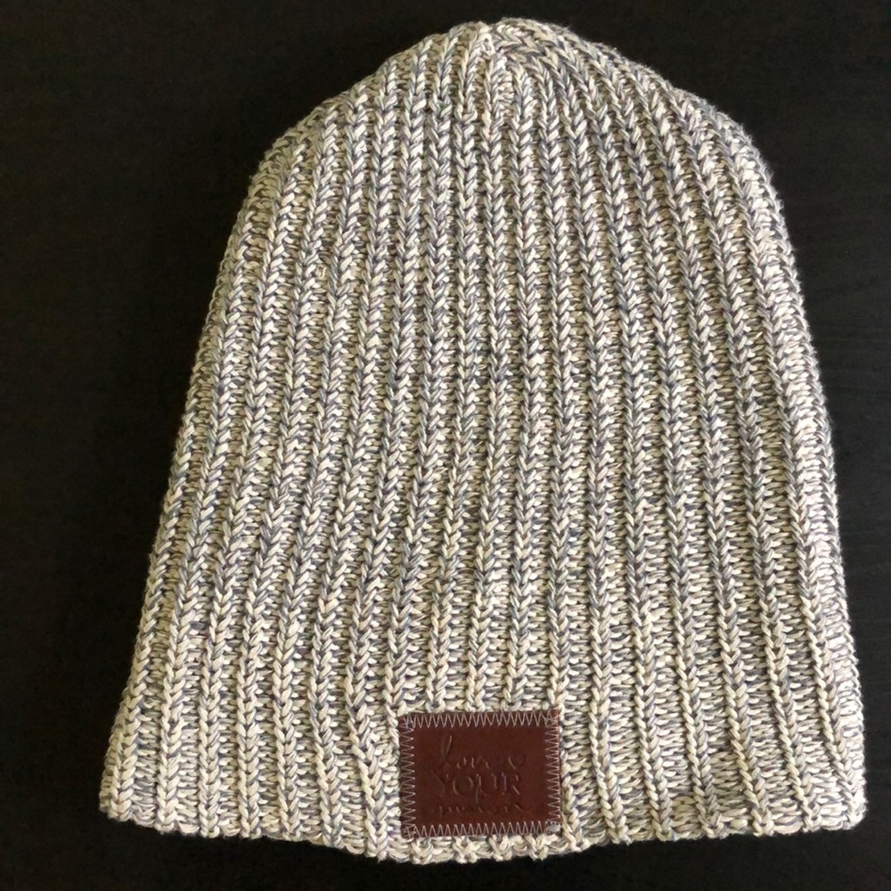 Love your melon gray beanie.